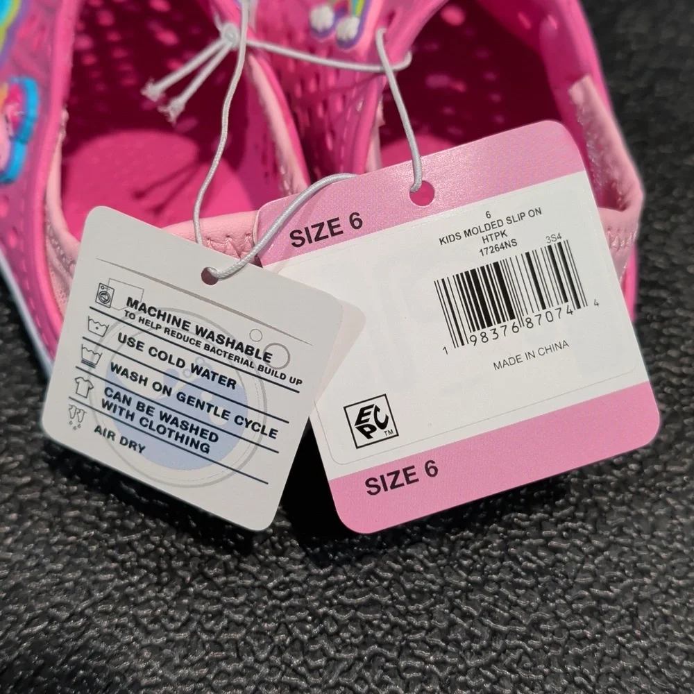 Girls Foamies Sketchers Molded Slip On Pink Size 6 - Picture 3 of 4